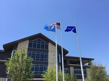 Exterior_with_flags_Melton