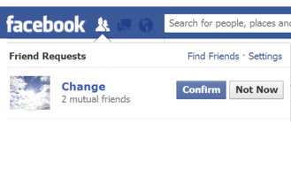 change friend request